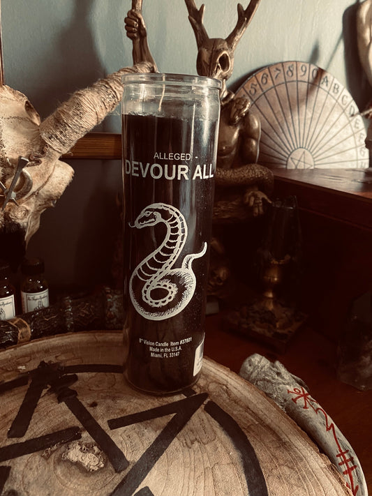 Devour All Black 7 Day Candle
