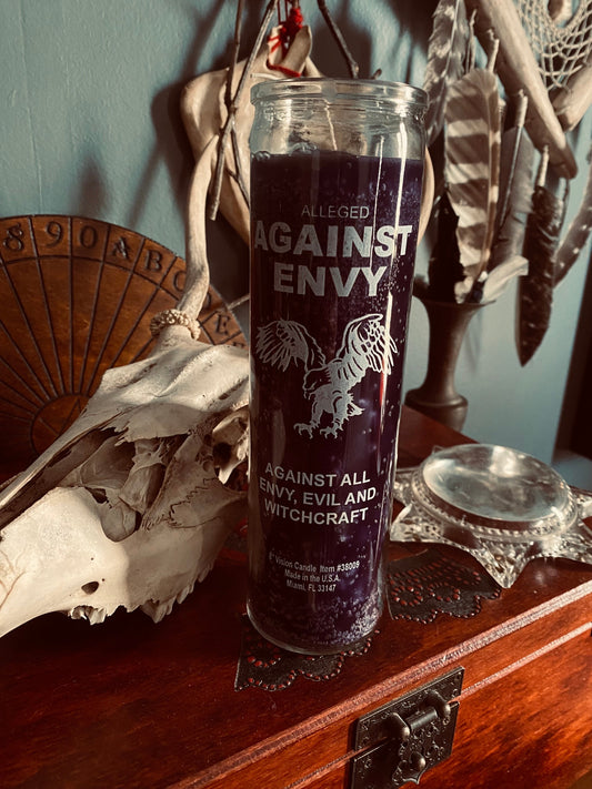 Against Envy Purple 7 Day Candle