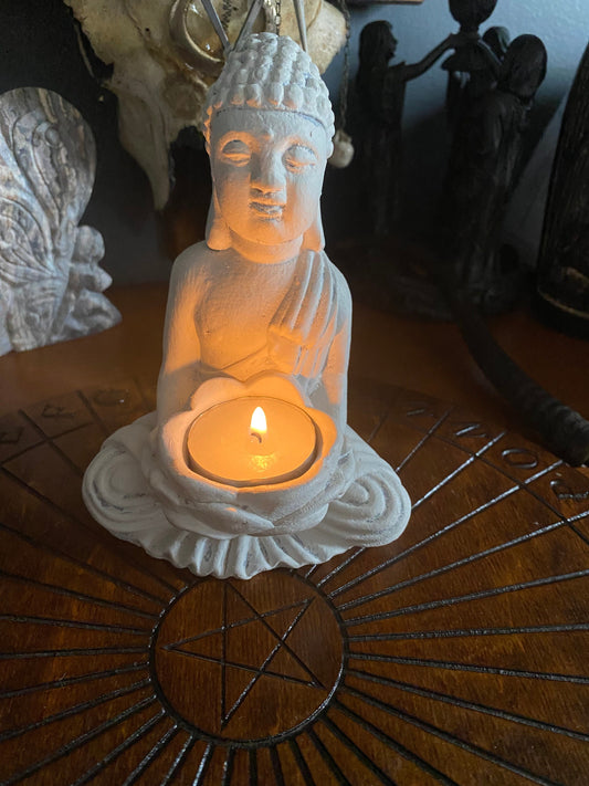 Buddha Statue Tea light Holder